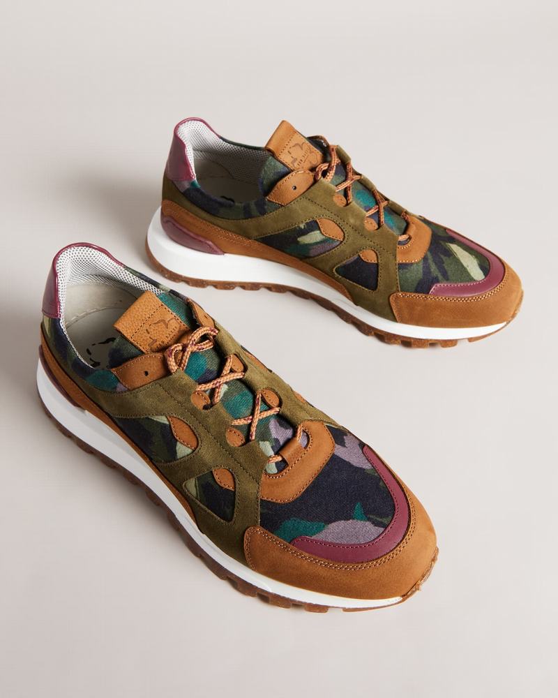 Baskets Ted Baker Andraen Homme Kaki | BZT4310YZ