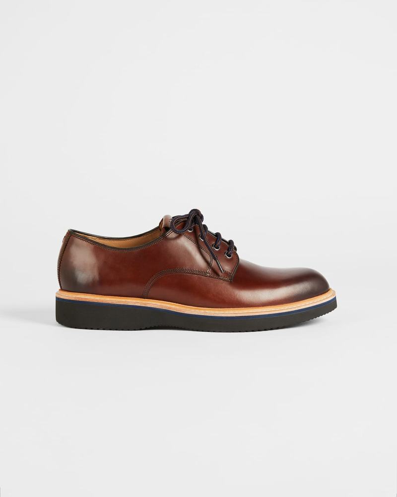 Chaussures Derby Ted Baker Tezo Homme Marron | CGU8714TY