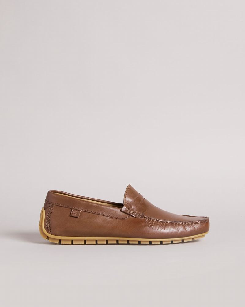 Mocassins Ted Baker Alberrt Homme Marron Chocolat | BKQ5434JU