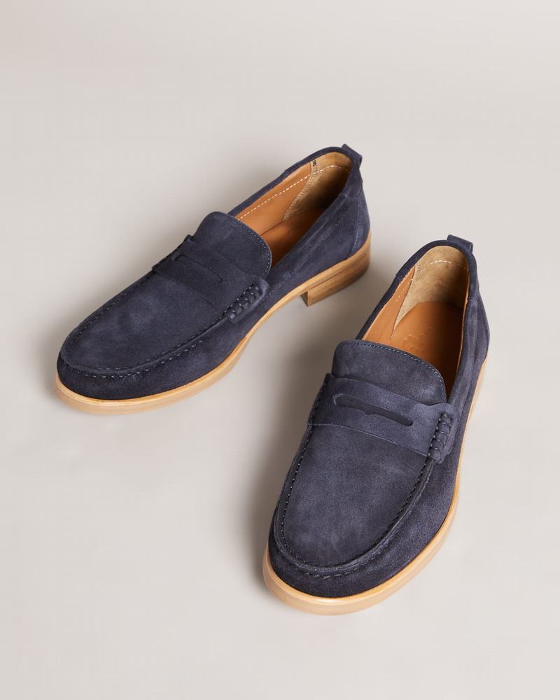 Mocassins Ted Baker Alfey Homme Bleu Marine | NLE5024MG