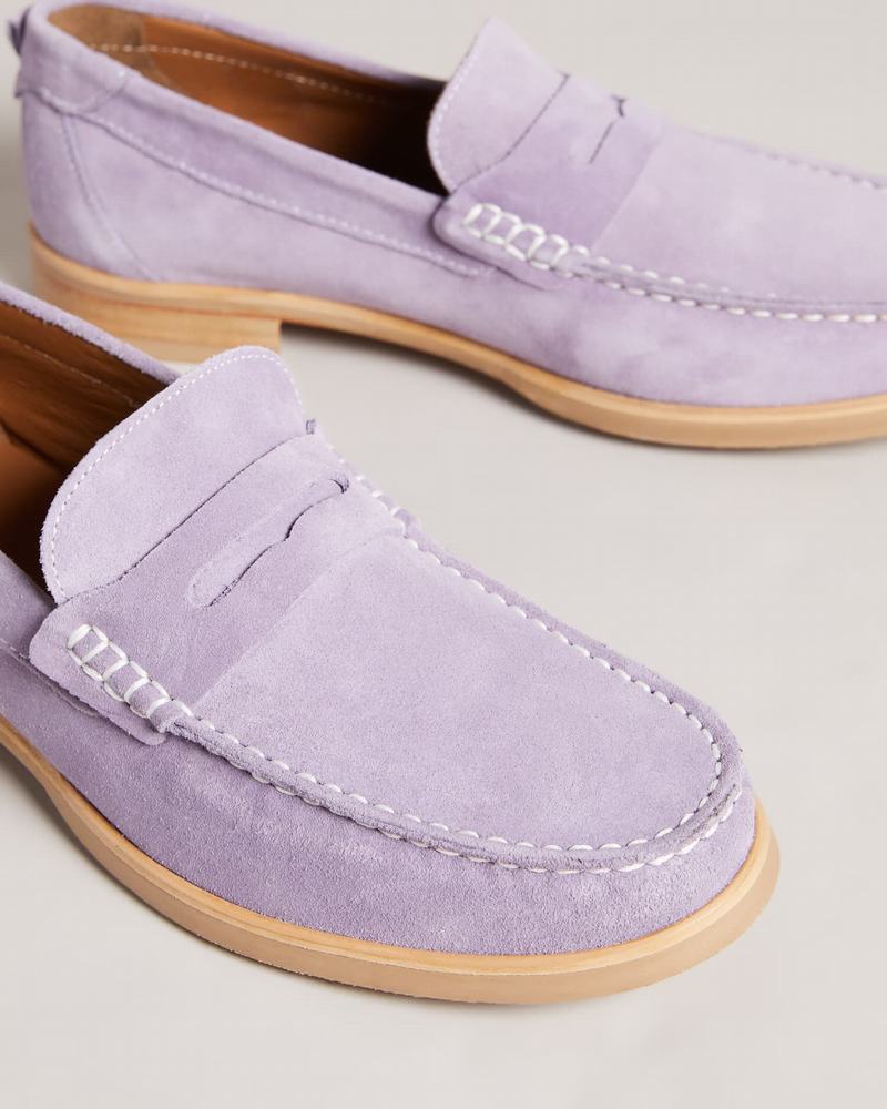 Mocassins Ted Baker Alfey Homme Violette | XYK4418IT