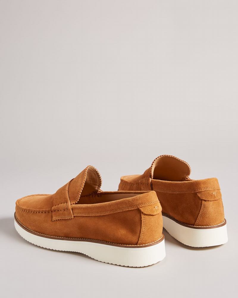 Mocassins Ted Baker Isaacc Homme Marron | YFN7715ZI