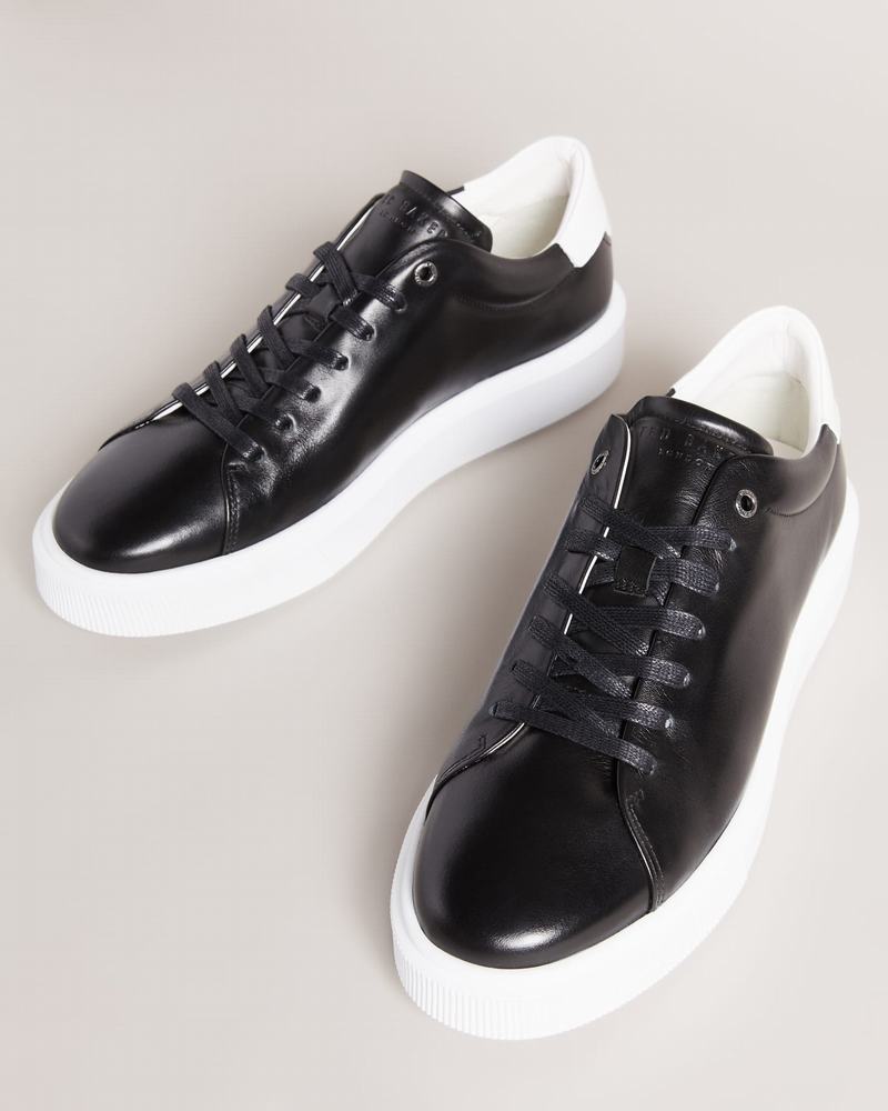 Baskets Ted Baker Breyon Homme Noir | HSQ77OB