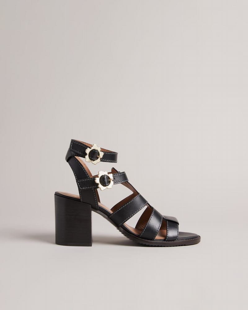 Sandales à Talons Ted Baker Tabaria Femme Noir | AYK3290ZA